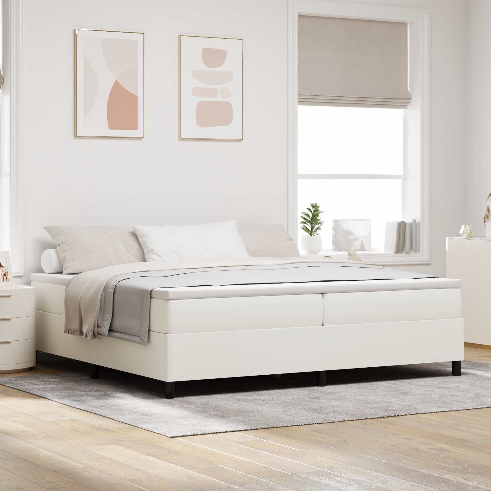 Cama de Plataforma Azul 100 x 200 cm Tecido de Corduroy