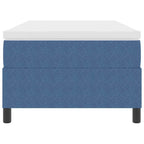 Cama tipo Box Spring Azul y 100 x 200 cm Tela de Pana
