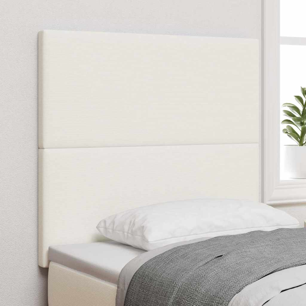Cabecero Crema 100 cm Tela de Pana