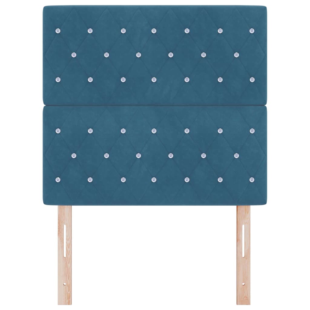 Cabecero Azul Oscuro 100 cm Terciopelo