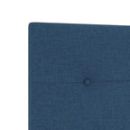 Cabecero Ajustable en Altura con cabecera Azul 100 cm tela