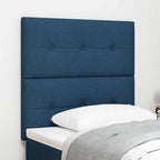 Cabecero Ajustable en Altura con cabecera Azul 100 cm tela