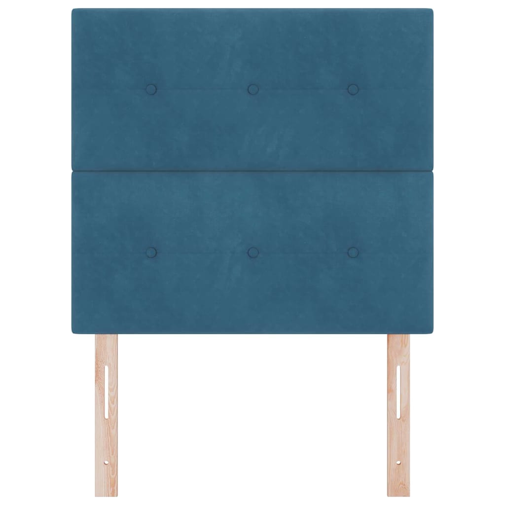 Cabecero Azul Oscuro 100 cm Terciopelo