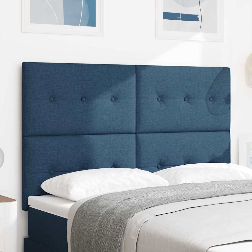 Cabecero Ajustable en Altura con cabecera Azul 100 cm tela