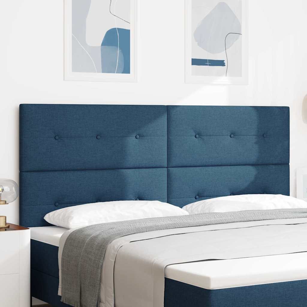 Cabecero Ajustable en Altura con cabecera Azul 100 cm tela