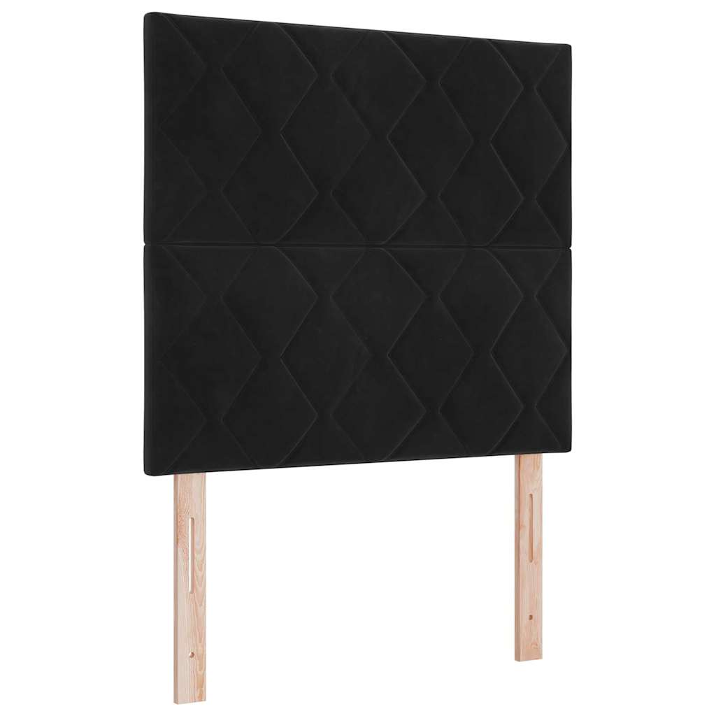 Cabecero Negro 100 cm Terciopelo