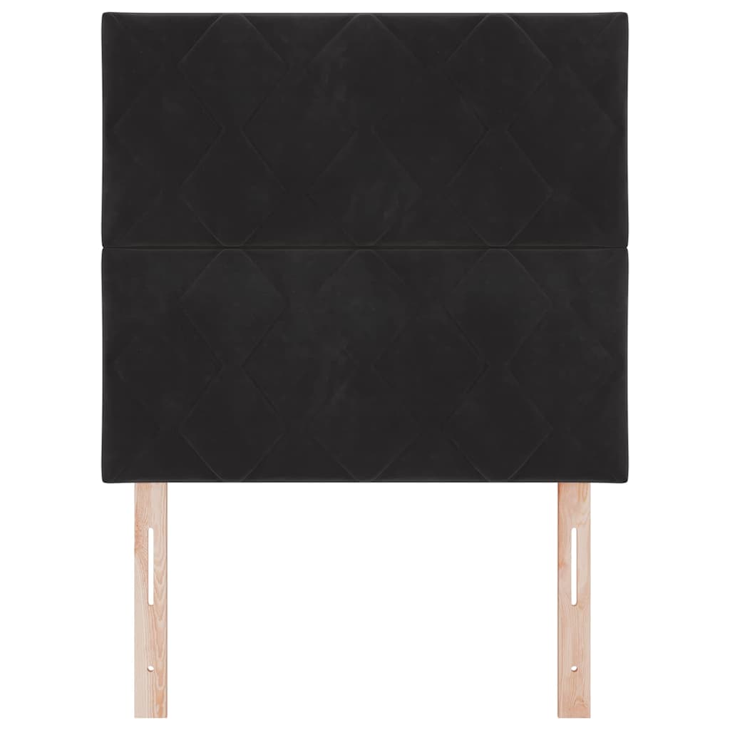 Cabecero Negro 100 cm Terciopelo