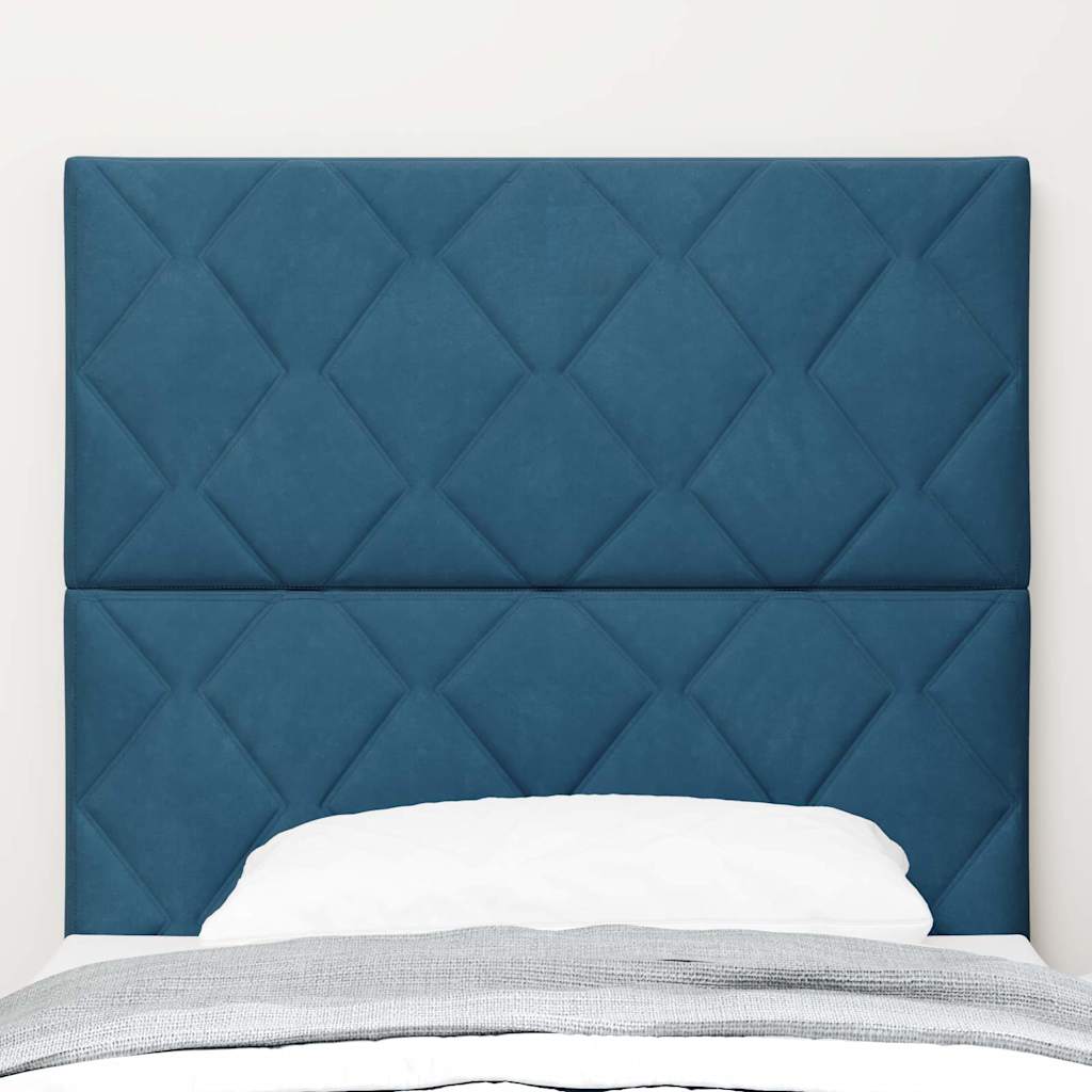 Cabecero Azul Oscuro 100 cm Terciopelo