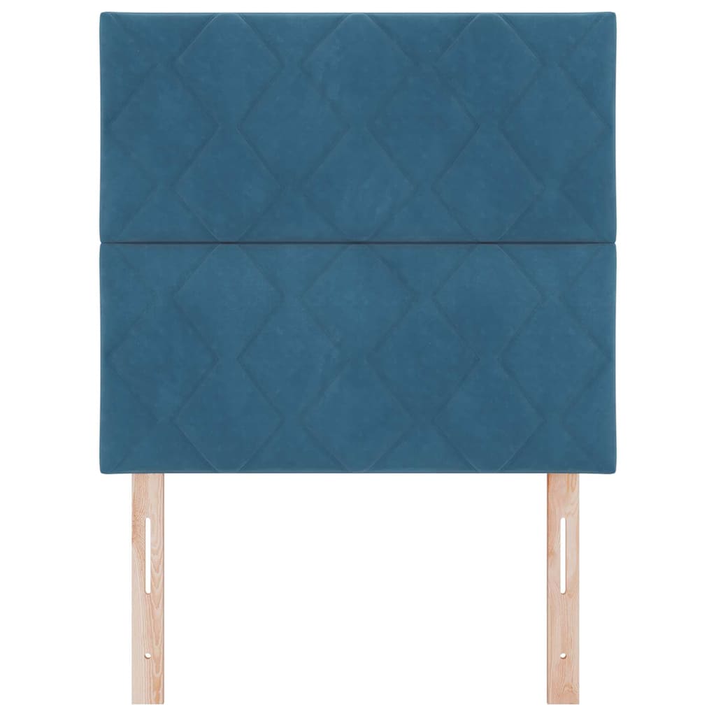 Cabecero Azul Oscuro 100 cm Terciopelo