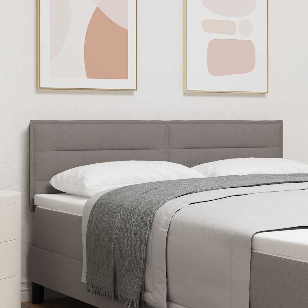 Cabecero LED con tiras LED con cabecera Crema 100 cm tela