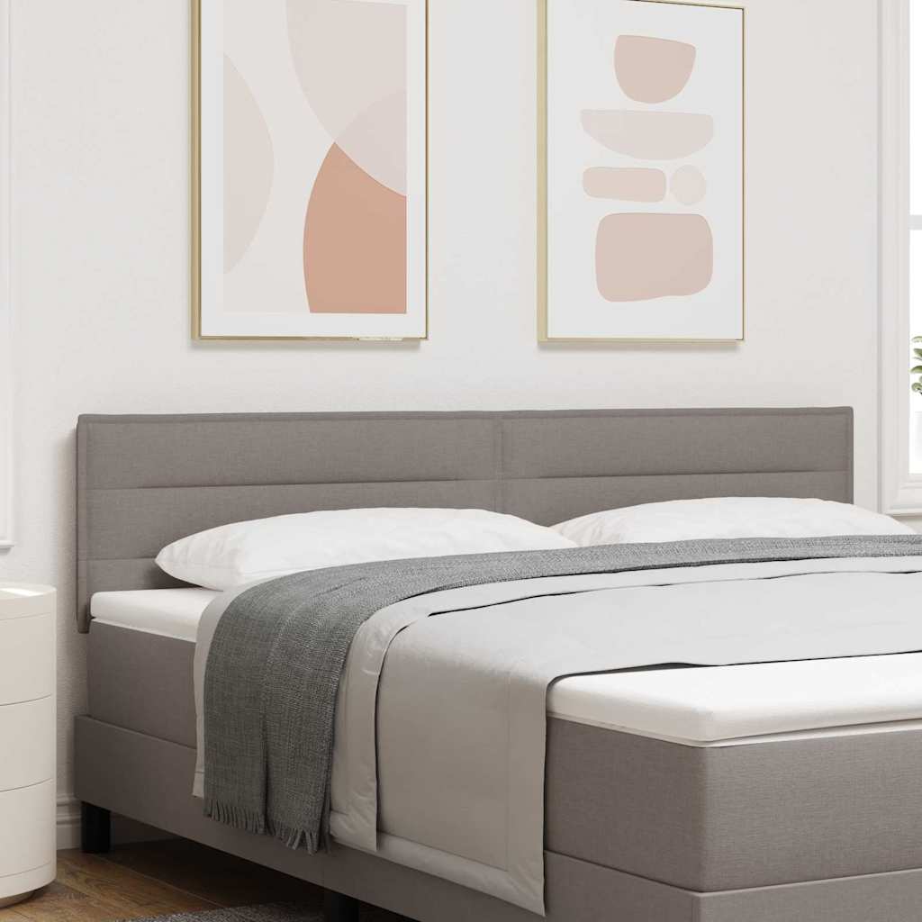Cabecero LED con tiras LED con cabecera Crema 100 cm tela