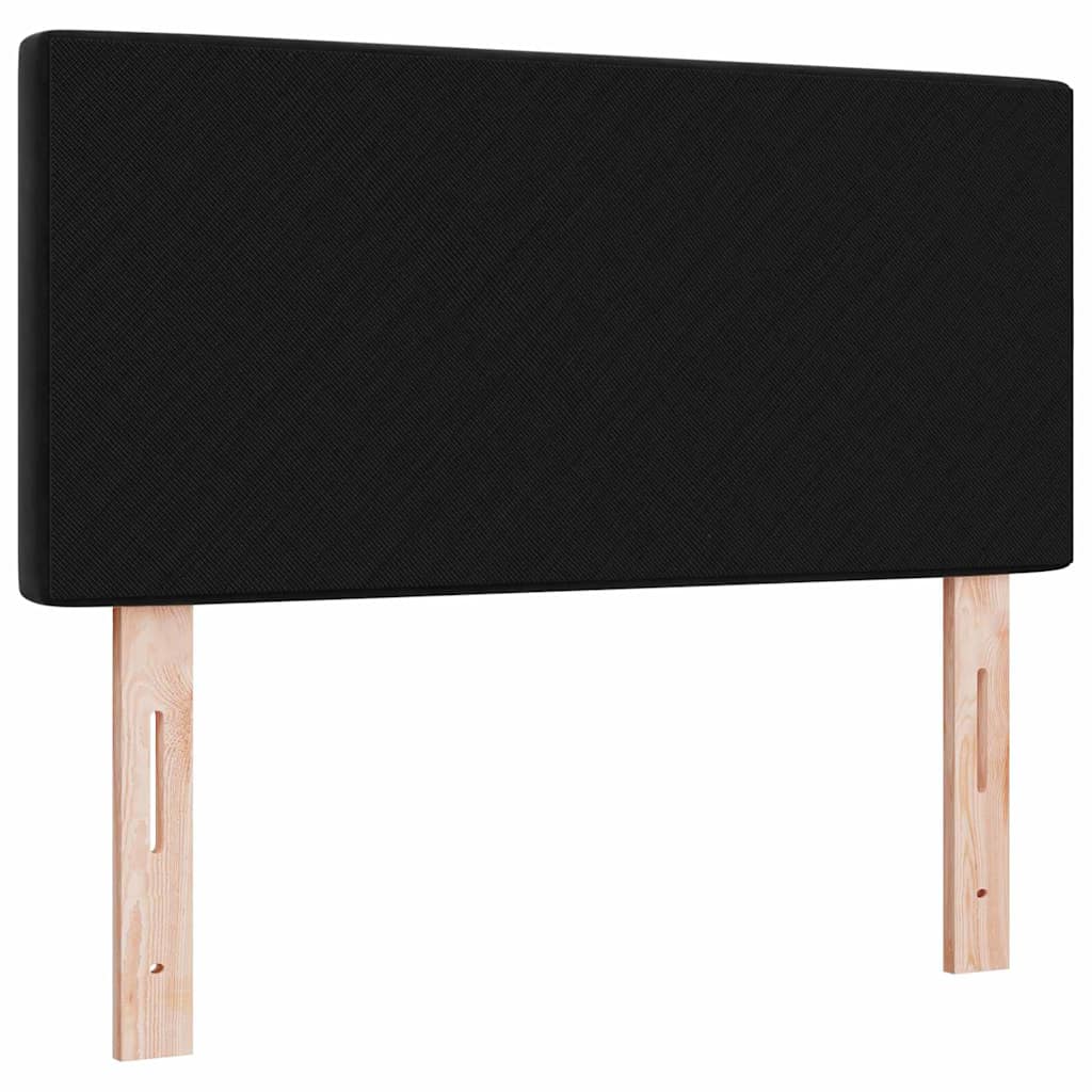 Cabecero LED con tiras LED con cabecera Negro 100 cm Terciopelo