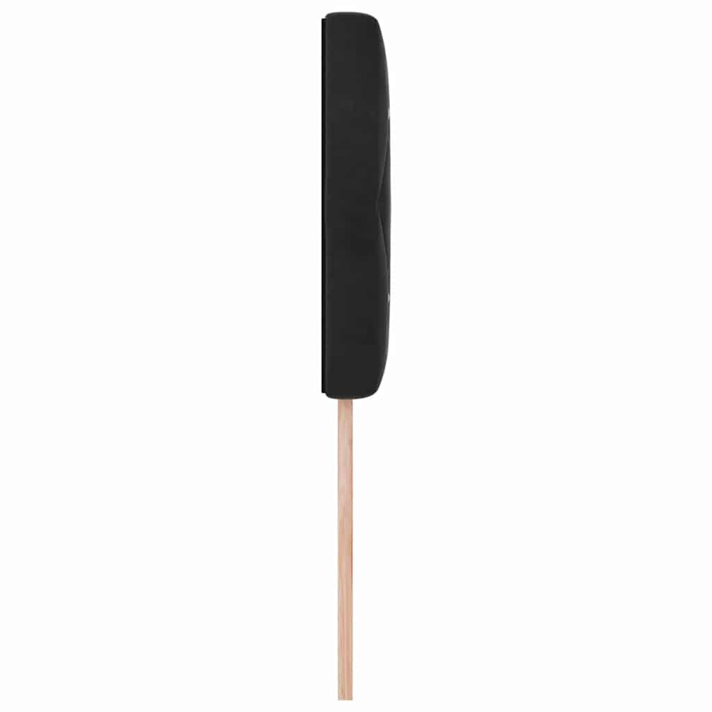 Cabecero LED con tiras LED con cabecera Negro 100 cm Terciopelo