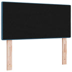 Cabecero LED con tiras LED Manual Azul 100 cm Terciopelo