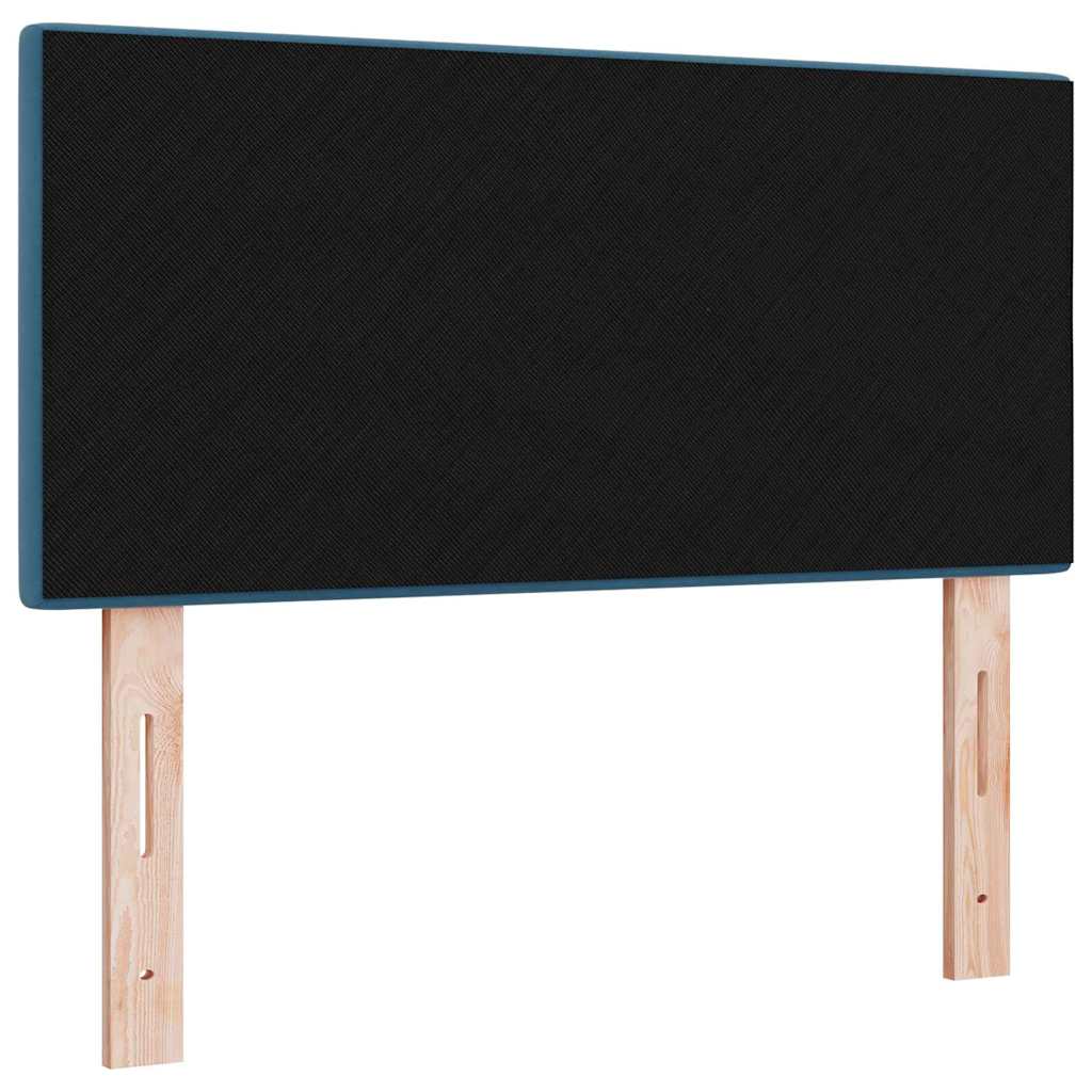 Cabecero LED con tiras LED Manual Azul 100 cm Terciopelo