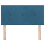 Cabecero LED con tiras LED Manual Azul 100 cm Terciopelo