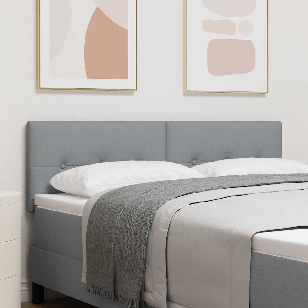 Cabecero LED con tiras LED con cabecera Crema 100 cm tela