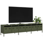 Mueble TV acero laminado en frío amarillo mostaza 202x39x43,5cm