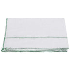 Paños de limpieza 10 uds blancas con rayas verdes 50x60 cm