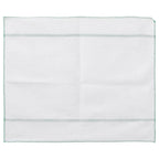 Paños de limpieza 10 uds blancas con rayas verdes 50x60 cm