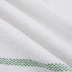 Paños de limpieza 10 uds blancas con rayas verdes 50x60 cm