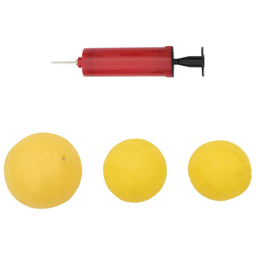 Juego de red redonda 3 pelotas y bomba extra Ø90x20 cm