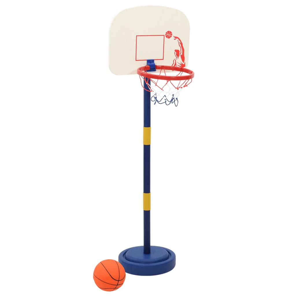 Canasta de baloncesto ajustable con pelota y bomba 90/121 cm