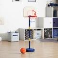 Canasta de baloncesto ajustable con pelota y bomba 90/121 cm