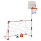Juego infantil de fútbol y baloncesto con balones 98x50x70 cm