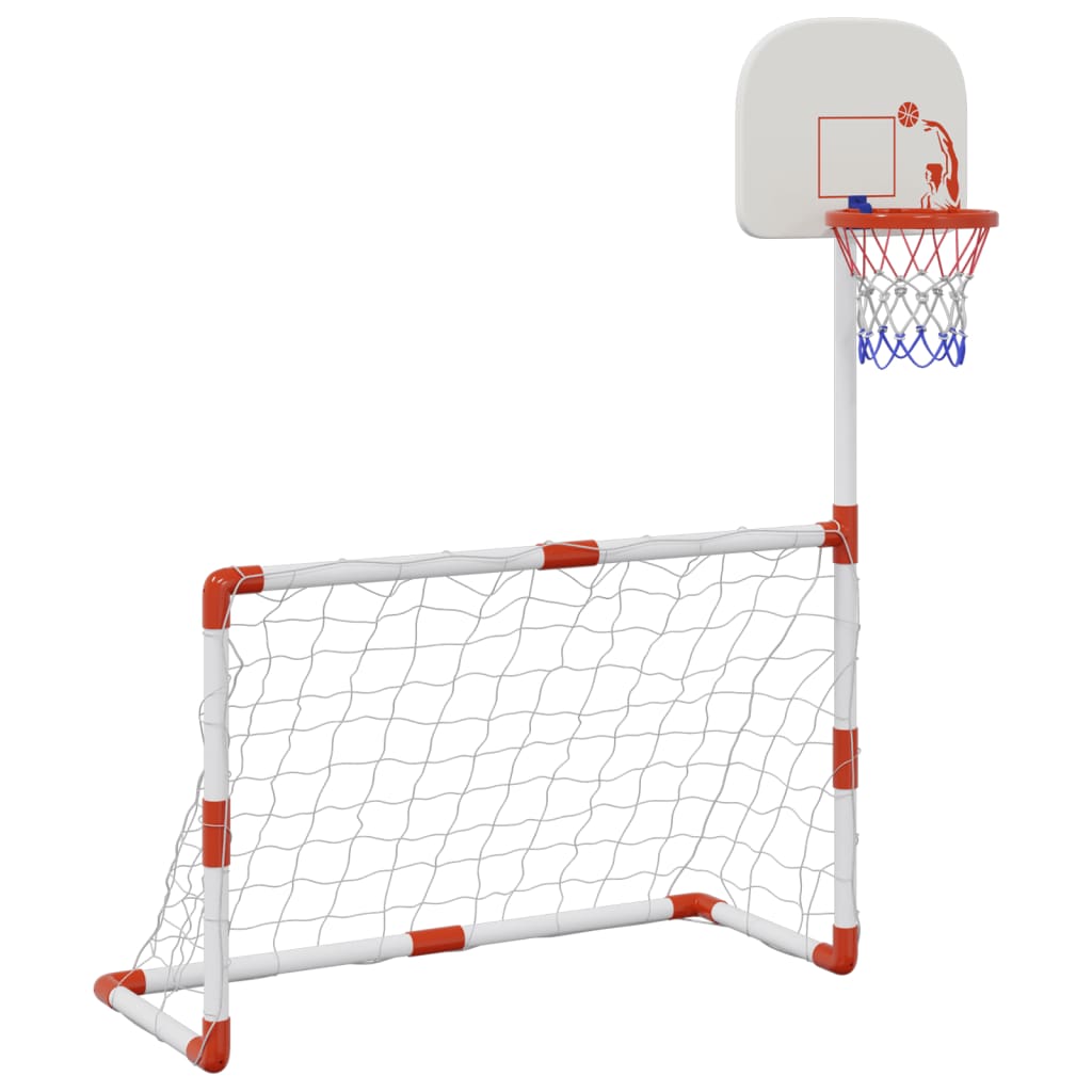 Juego infantil de fútbol y baloncesto con balones 98x50x70 cm