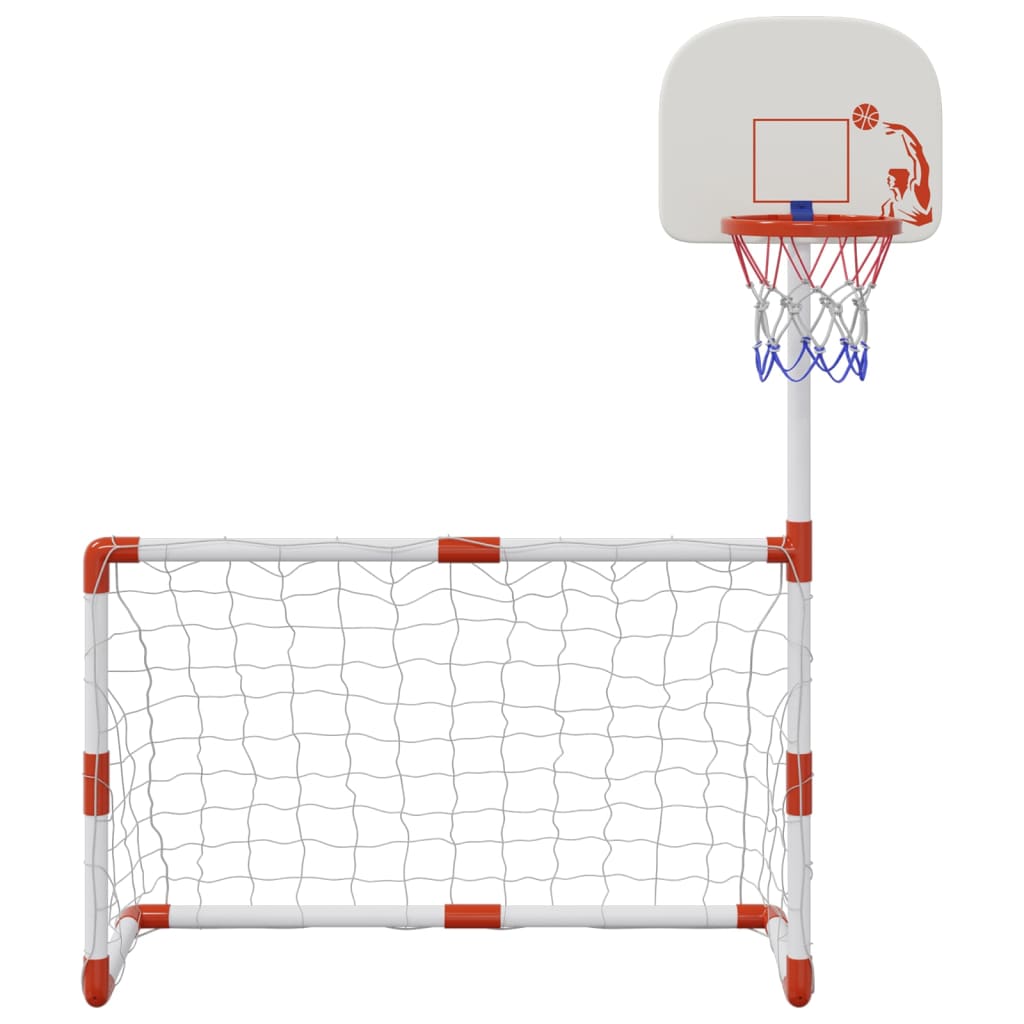 Juego infantil de fútbol y baloncesto con balones 98x50x70 cm