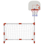 Juego infantil de fútbol y baloncesto con balones 98x50x70 cm