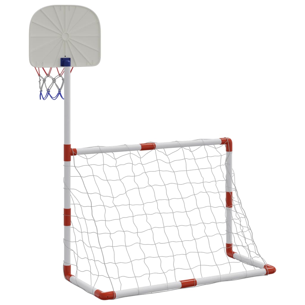 Juego infantil de fútbol y baloncesto con balones 98x50x70 cm