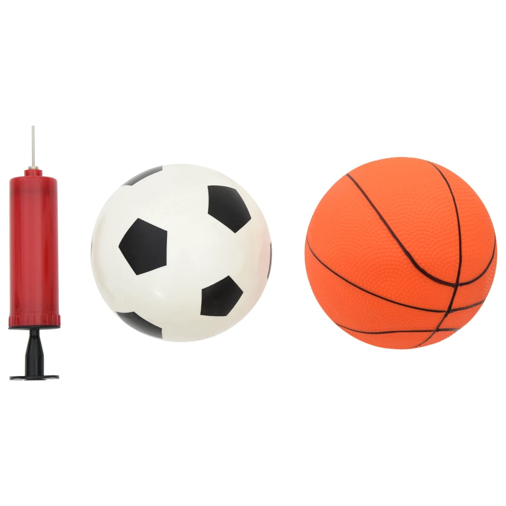 Juego infantil de fútbol y baloncesto con balones 98x50x70 cm