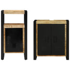 Juego de muebles de baño con cajón 2 pcs Madera de mango maciza