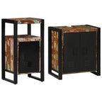Juego de muebles de baño 2 pcs Madera sólida recuperada