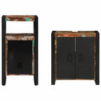 Juego de muebles de baño 2 pcs Madera sólida recuperada