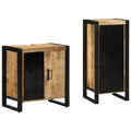 Juego de muebles de baño con cajón 2 pcs Madera de mango maciza