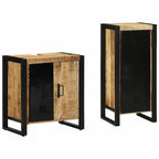 Juego de muebles de baño con cajón 2 pcs Madera de mango maciza