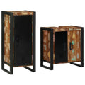Juego de muebles de baño 2 pcs Madera sólida recuperada