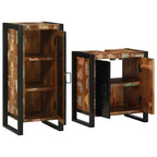 Juego de muebles de baño 2 pcs Madera sólida recuperada
