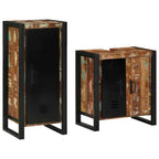 Juego de muebles de baño 2 pcs Madera sólida recuperada