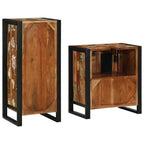Juego de muebles de baño 2 pcs Madera sólida recuperada