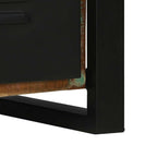 Juego de muebles de baño 2 pcs Madera reciclada maciza