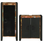 Juego de muebles de baño 2 pcs Madera reciclada maciza
