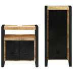 Juego de muebles de baño con cajón 2 pcs Madera de mango maciza