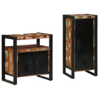 Juego de muebles de baño 2 pcs Madera sólida recuperada