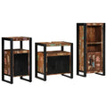 Juego de muebles de baño 3 pcs Madera sólida recuperada