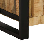Juego de muebles de baño con cajón 3 pcs Madera de mango maciza