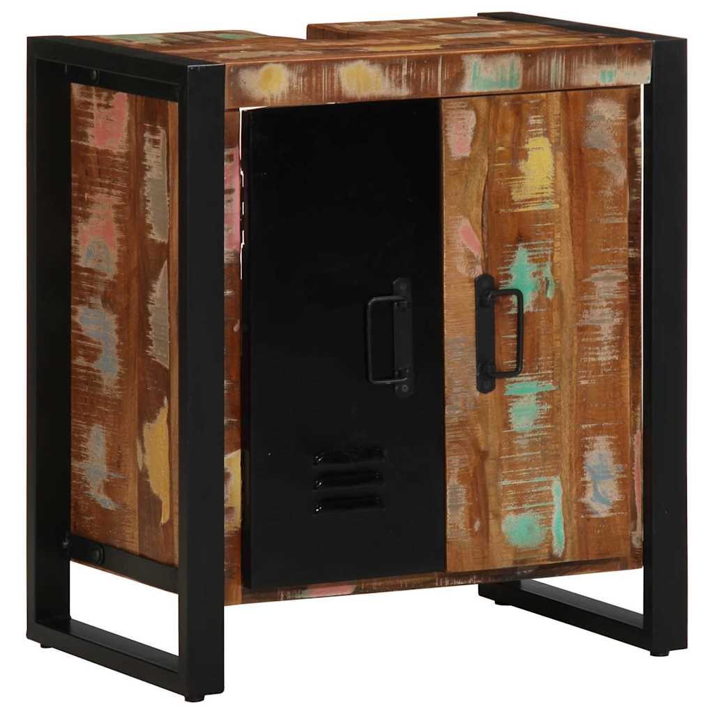 Juego de muebles de baño 3 pcs Madera sólida recuperada